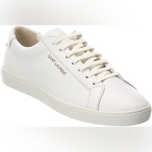Saint Laurent Andy Low-Top Sneakers – White Leather | EU 37.5